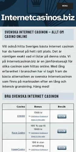스폰서 기사용 스웨덴 매체 Internet Casinon 사이트 미리보기