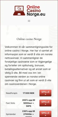 스폰서 기사용 스웨덴 매체 Online Casino Norge 사이트 미리보기