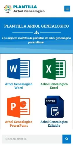 Anteprima del sito Plantillas Árbol Genealógico, media di Messico per articoli sponsorizzati