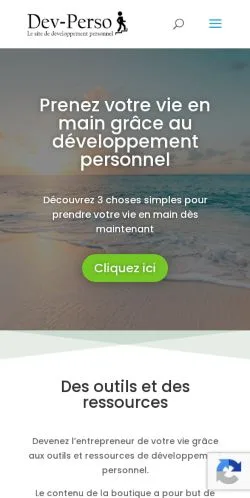 スポンサード記事向けのフランスメディア、Dev-Persoのサイトプレビュー