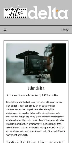 Anteprima del sito Filmdelta, media di Svezia per articoli sponsorizzati