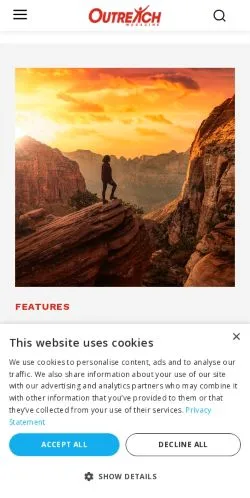 Anteprima del sito Outreach Magazine, media di Stati Uniti per articoli sponsorizzati