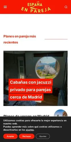 Anteprima del sito España en Pareja, media di Spagna per articoli sponsorizzati