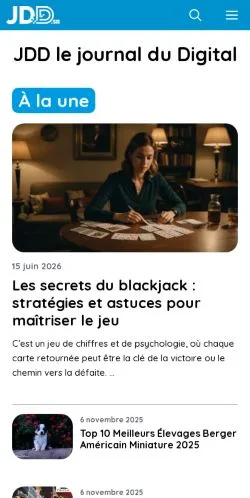 Forhåndsvisning af JDD le journal du Digital, medie fra Frankrig til sponsorerede artikler