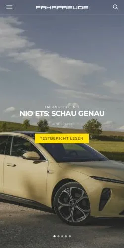 Anteprima del sito Fahrfreude, media di Germania per articoli sponsorizzati