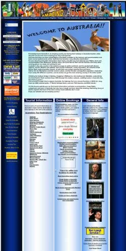 Anteprima del sito Amazing Australia, media di Australia per articoli sponsorizzati