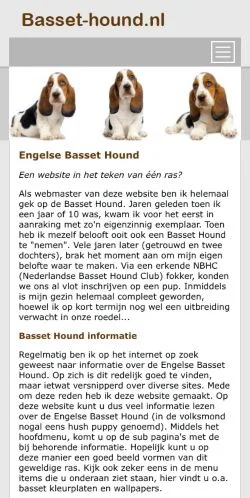 Anteprima del sito Engelse Basset Hound, media di Paesi Bassi per articoli sponsorizzati