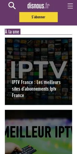 Anteprima del sito Disnous, media di Francia per articoli sponsorizzati