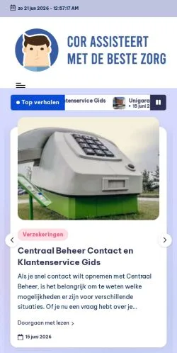 Anteprima del sito Verzekerings Wereld, media di Paesi Bassi per articoli sponsorizzati