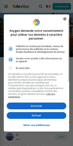 Aperçu du site Avygeo, média de France pour articles sponsorisés