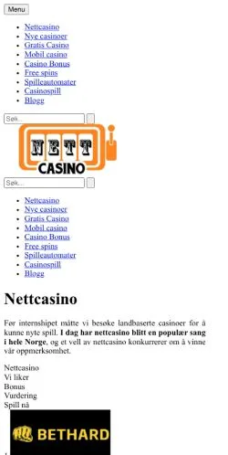 Anteprima del sito Nettcasino, media di Stati Uniti per articoli sponsorizzati