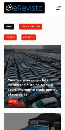 Podgląd witryny eRevista, medium z kraju Rumunia do artykułów sponsorowanych