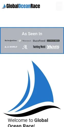 스폰서 기사용 미국 매체 Global Ocean Race 사이트 미리보기