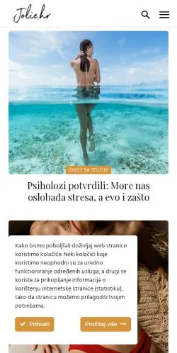 Anteprima del sito Jolie, media di Stati Uniti per articoli sponsorizzati