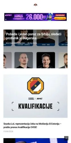 Podgląd witryny RUR Esports, medium z kraju Stany Zjednoczone do artykułów sponsorowanych