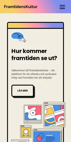 스폰서 기사용 스웨덴 매체 FramtidensKultur 사이트 미리보기