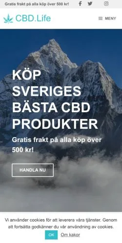 Aperçu du site Cbd Life, média de États-Unis pour articles sponsorisés