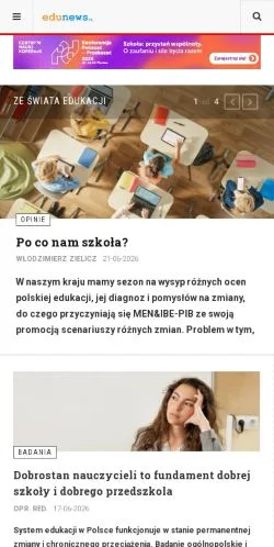 Anteprima del sito Strona główna, media di Polonia per articoli sponsorizzati