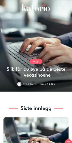 Anteprima del sito Spillkort, media di Norvegia per articoli sponsorizzati