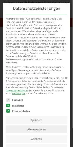 Podgląd witryny Staubsauger Berater, medium z kraju Niemcy do artykułów sponsorowanych