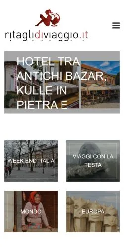 Anteprima del sito Ritagli Di Viaggio, media di Italia per articoli sponsorizzati