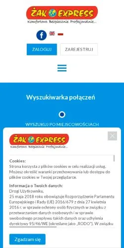 Podgląd witryny Żak Express, medium z kraju Polska do artykułów sponsorowanych