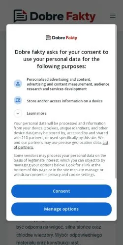 スポンサード記事向けのポーランドメディア、Dobre Faktyのサイトプレビュー
