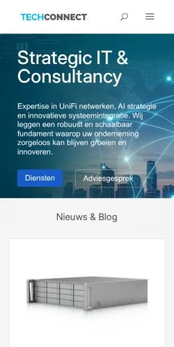 Forhåndsvisning av nettstedet TechConnect, medium fra Nederland for sponsede artikler
