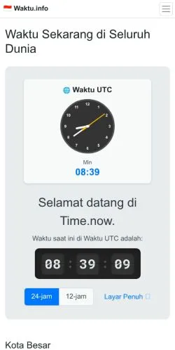 Anteprima del sito Waktu Sekarang, media di Indonesia per articoli sponsorizzati