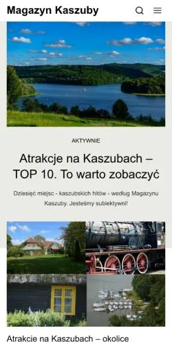 Anteprima del sito Magazyn Kaszuby, media di Polonia per articoli sponsorizzati