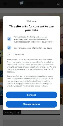 Forhåndsvisning av nettstedet The Alpha Parent, medium fra USA for sponsede artikler