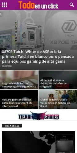 Podgląd witryny Todo en un click, medium z kraju Hiszpania do artykułów sponsorowanych