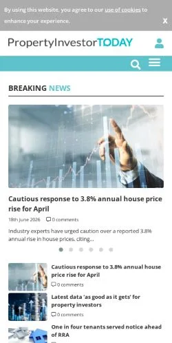 Anteprima del sito Property investment news, media di Regno Unito per articoli sponsorizzati