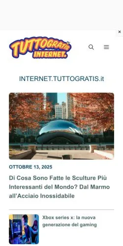 Pré-visualização do site Internet Tuttogratis, meio de Itália para artigos patrocinados