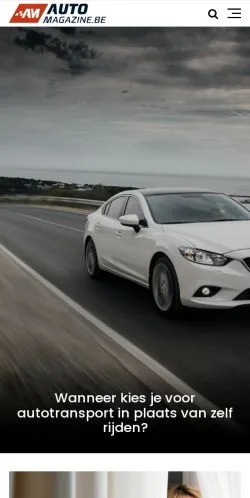 스폰서 기사용 벨기에 매체 Automagazine 사이트 미리보기