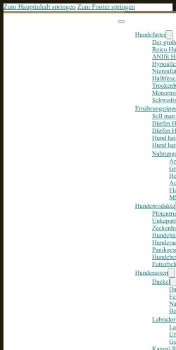 Vorschau der Website - Hunde.plus, Medium aus Deutschland für gesponserte Artikel