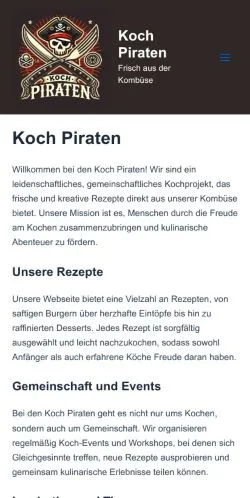Anteprima del sito Koch Piraten, media di Germania per articoli sponsorizzati