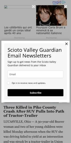 Anteprima del sito Scioto Valley Guardian, media di Stati Uniti per articoli sponsorizzati
