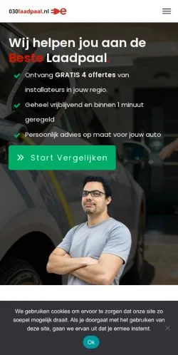 Voorbeeld van de site 030Laadpaal, medium uit Nederland voor gesponsorde artikelen
