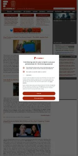 Preview of the FirstShowing.net website, a media outlet in United States for sponsored articles