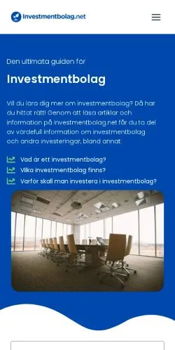 스폰서 기사용 스웨덴 매체 Investmentbolag 사이트 미리보기