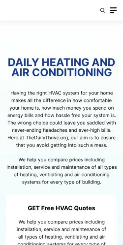 Anteprima del sito Daily Heating and Air Conditioning, media di Stati Uniti per articoli sponsorizzati