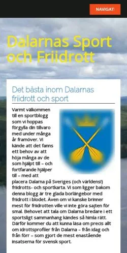 Anteprima del sito Dalarnas Sport och Friidrott, media di Stati Uniti per articoli sponsorizzati