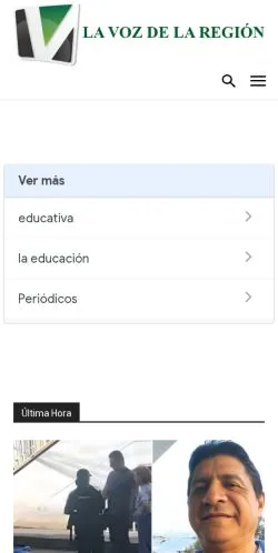 Anteprima del sito La Voz De La Región, media di Spagna per articoli sponsorizzati