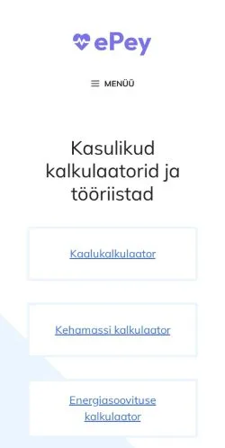 Preview of the ePey website, a media outlet in Estonia for sponsored articles