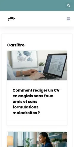스폰서 기사용 프랑스 매체 Tout Étudiant 사이트 미리보기