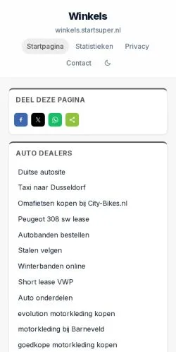 Anteprima del sito Winkels, media di Paesi Bassi per articoli sponsorizzati
