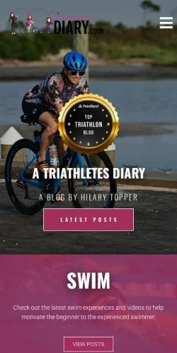 Podgląd witryny A Triathlete's Diary, medium z kraju Stany Zjednoczone do artykułów sponsorowanych