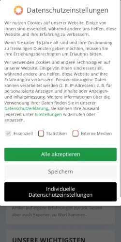 スポンサード記事向けのドイツメディア、Meine Psycheのサイトプレビュー
