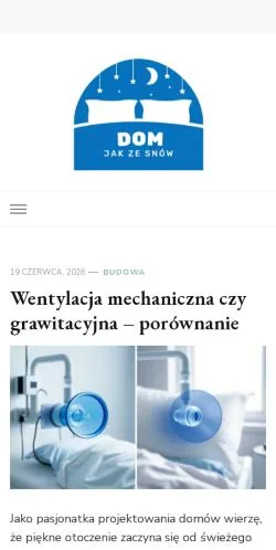 Anteprima del sito Dom Jak Ze Snów, media di Polonia per articoli sponsorizzati